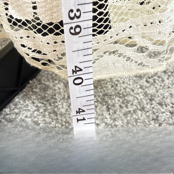 Cupshe Lace Boho Midi Dress | Cream | Size Large | Beachy Romantic - Picture 9 of 16